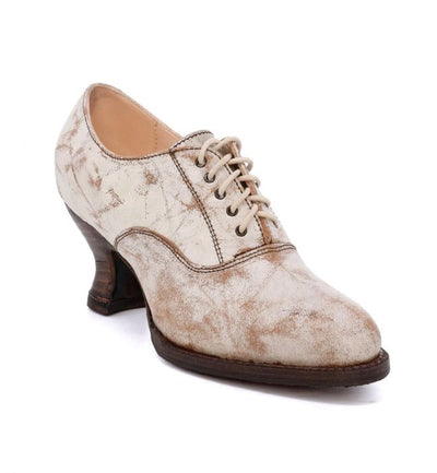 Victorian Style Leather Lace-Up Shoes in Nectar Lux